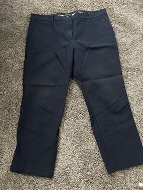 Ann Taylor Women's Navy Cropped Dress Pants